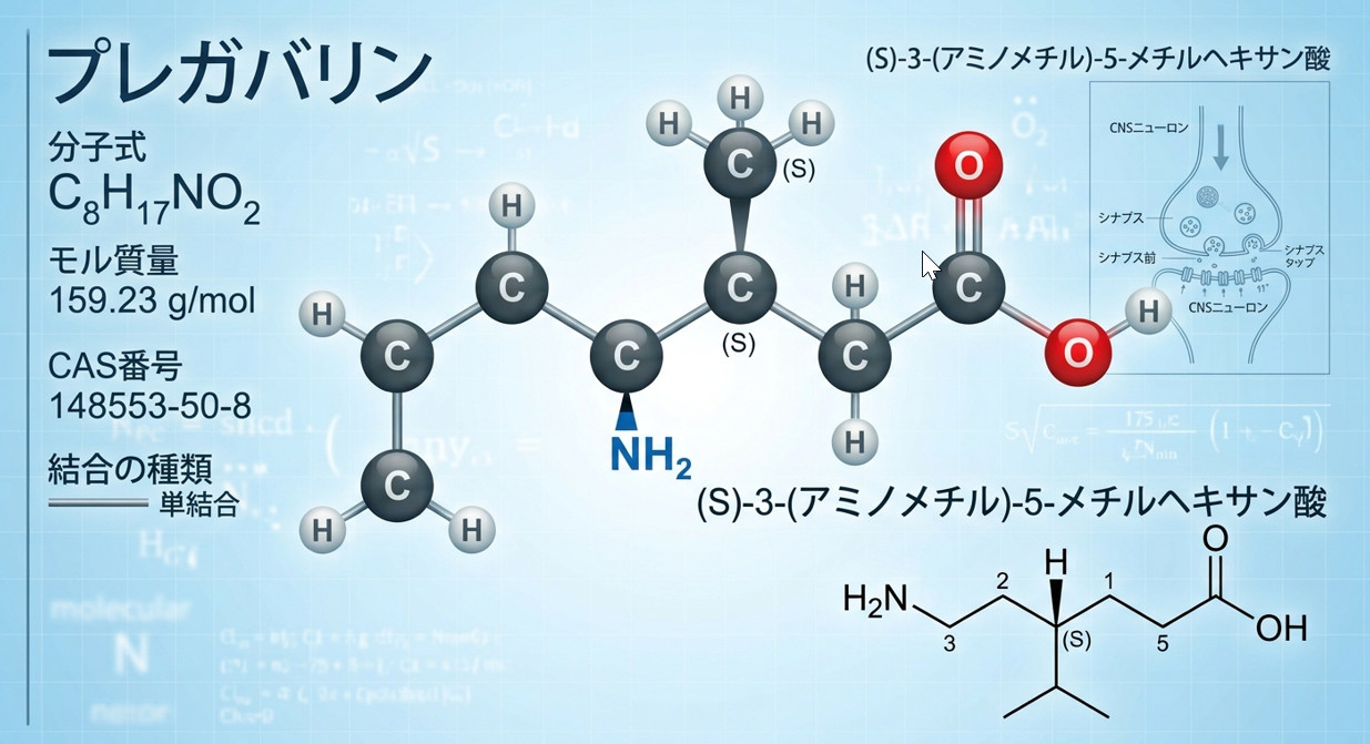 プレガバリンの化学構造
